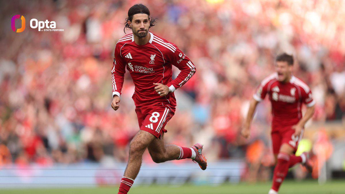 第83分钟，索博的进球是利物浦近18年来英超最晚的制胜任意球